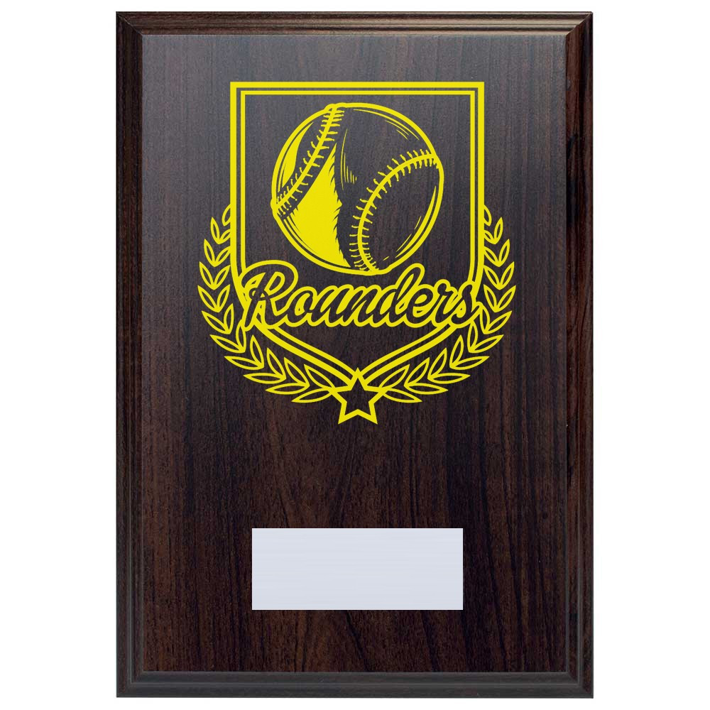 Rounders Reward Deep Mahogany Plaque