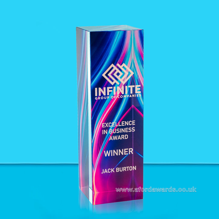 Chroma Designer Colour Waves Crystal Column Award