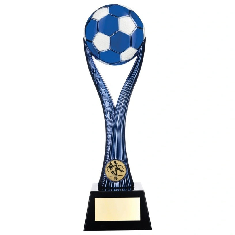 Two Tone Football Ball on Stand Bright Bronze Black