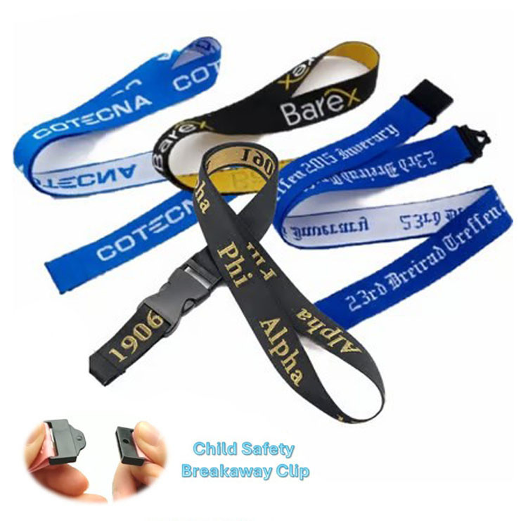 Custom Medal Ribbons with Safety Clip - Woven Logo