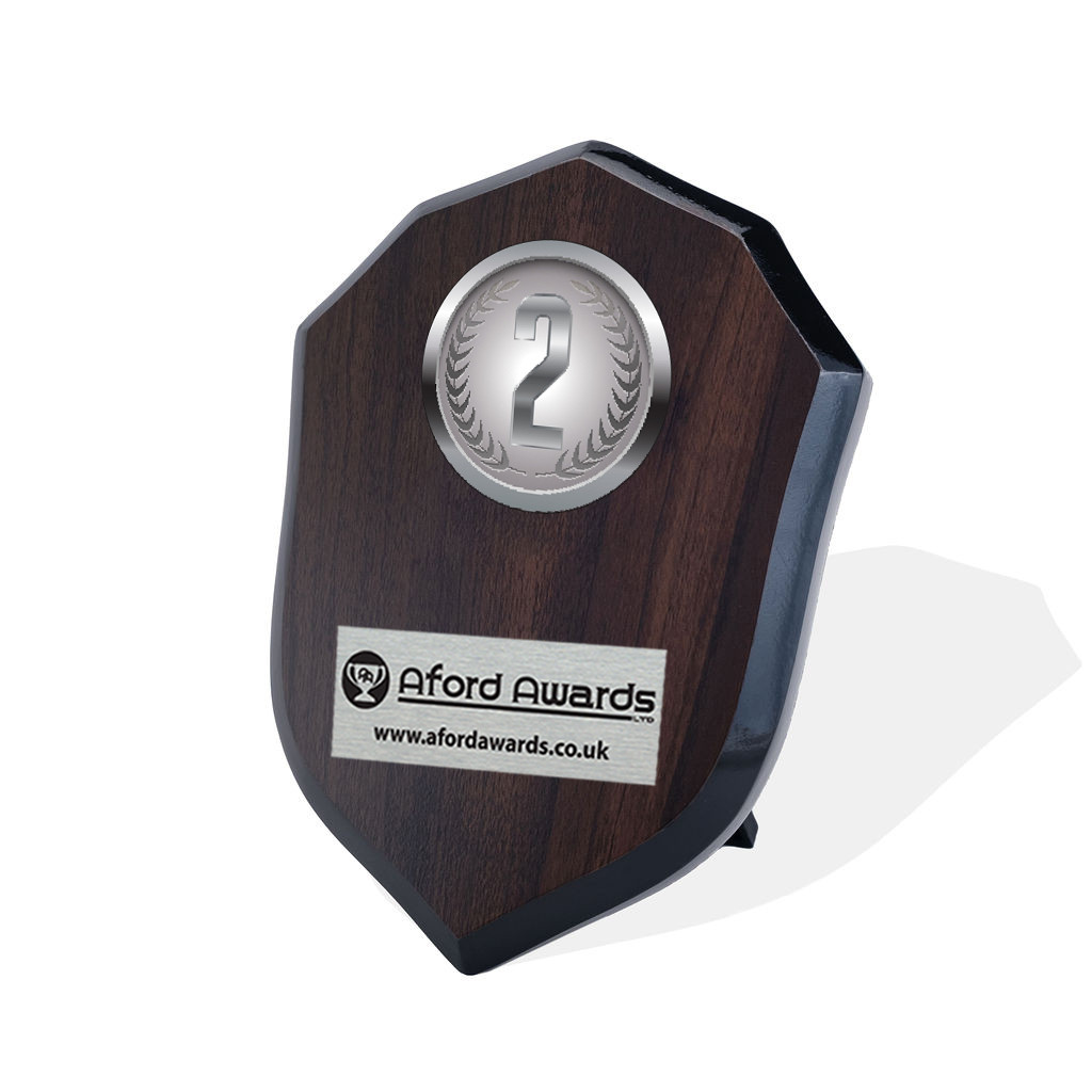 1st, 2nd & 3rd Place Walnut Shield