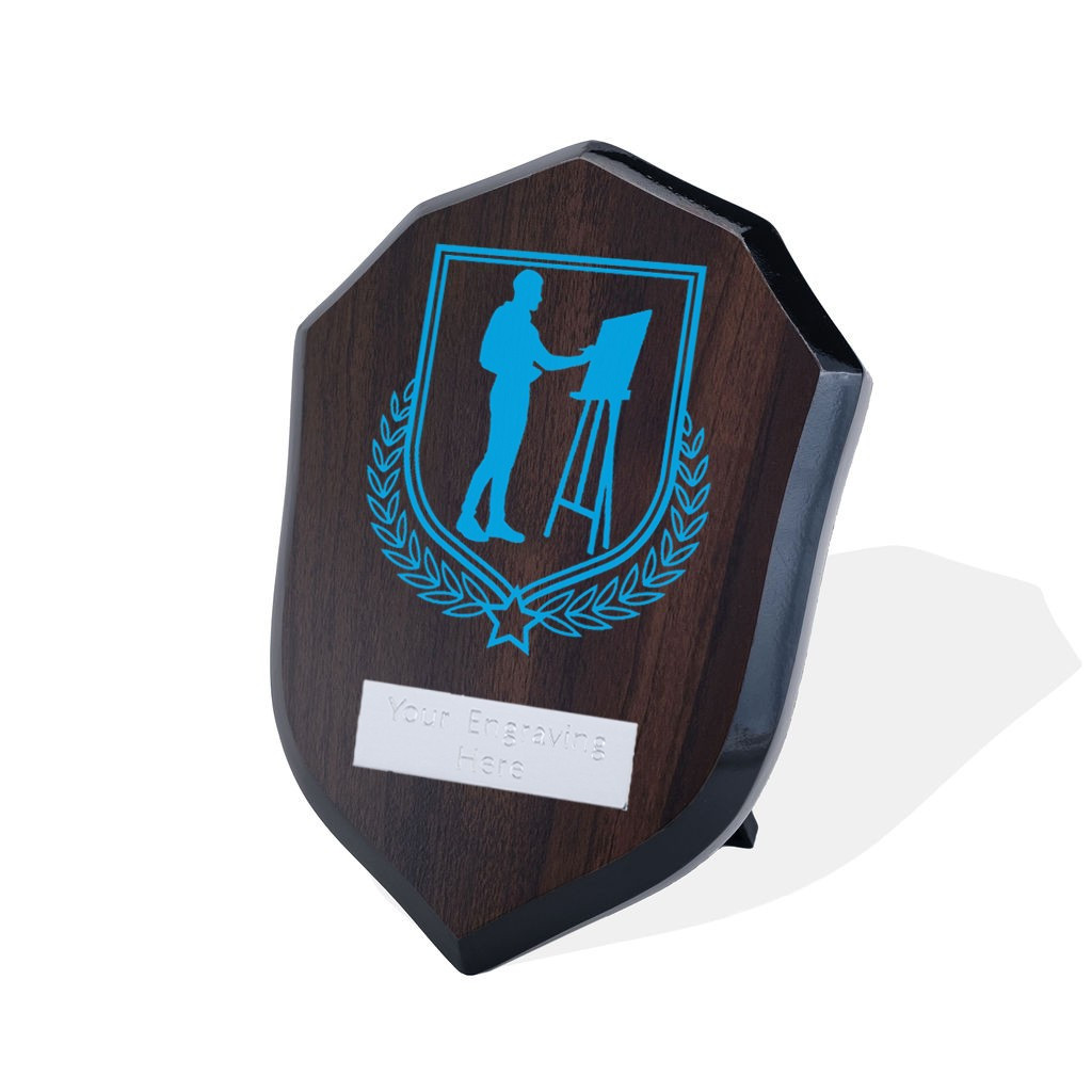 UV Colour Printed Art Walnut Shield