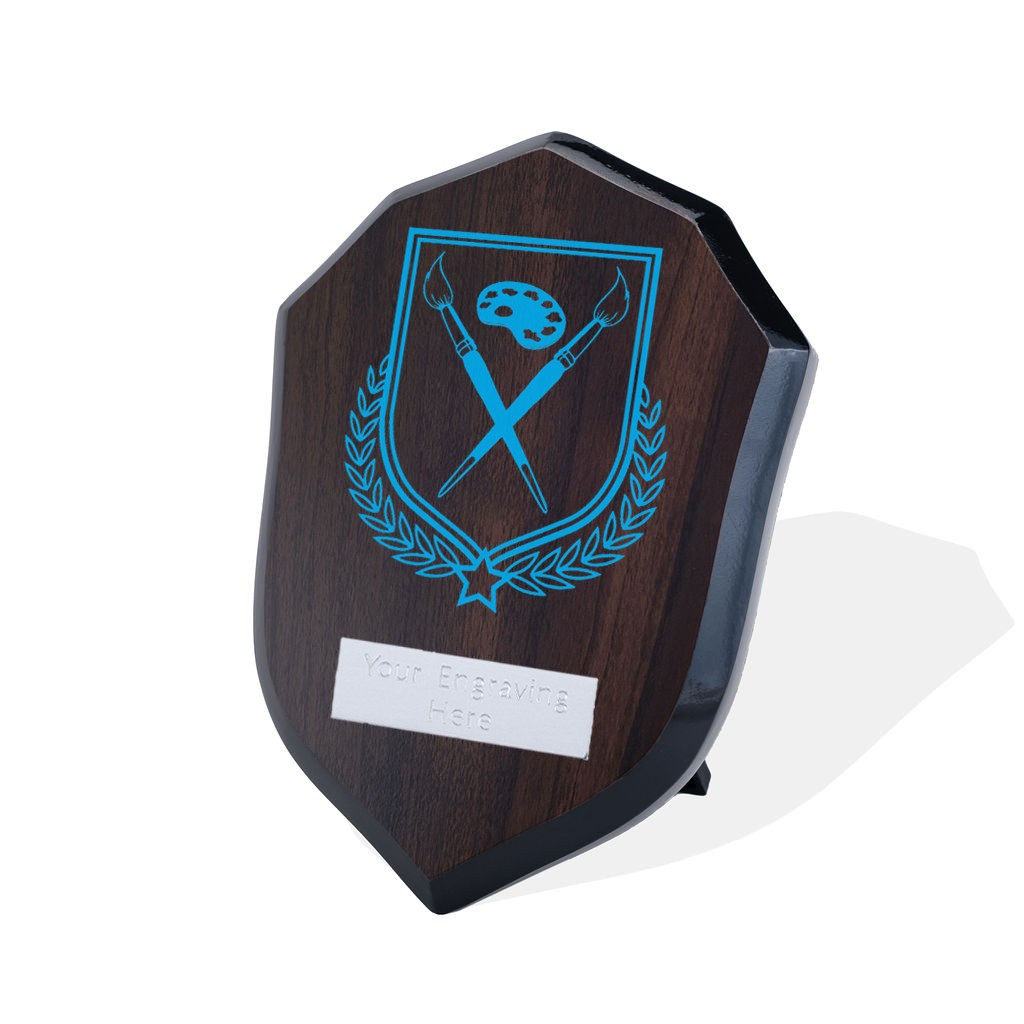 UV Colour Printed Art Walnut Shield