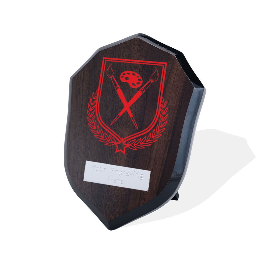 UV Colour Printed Art Walnut Shield