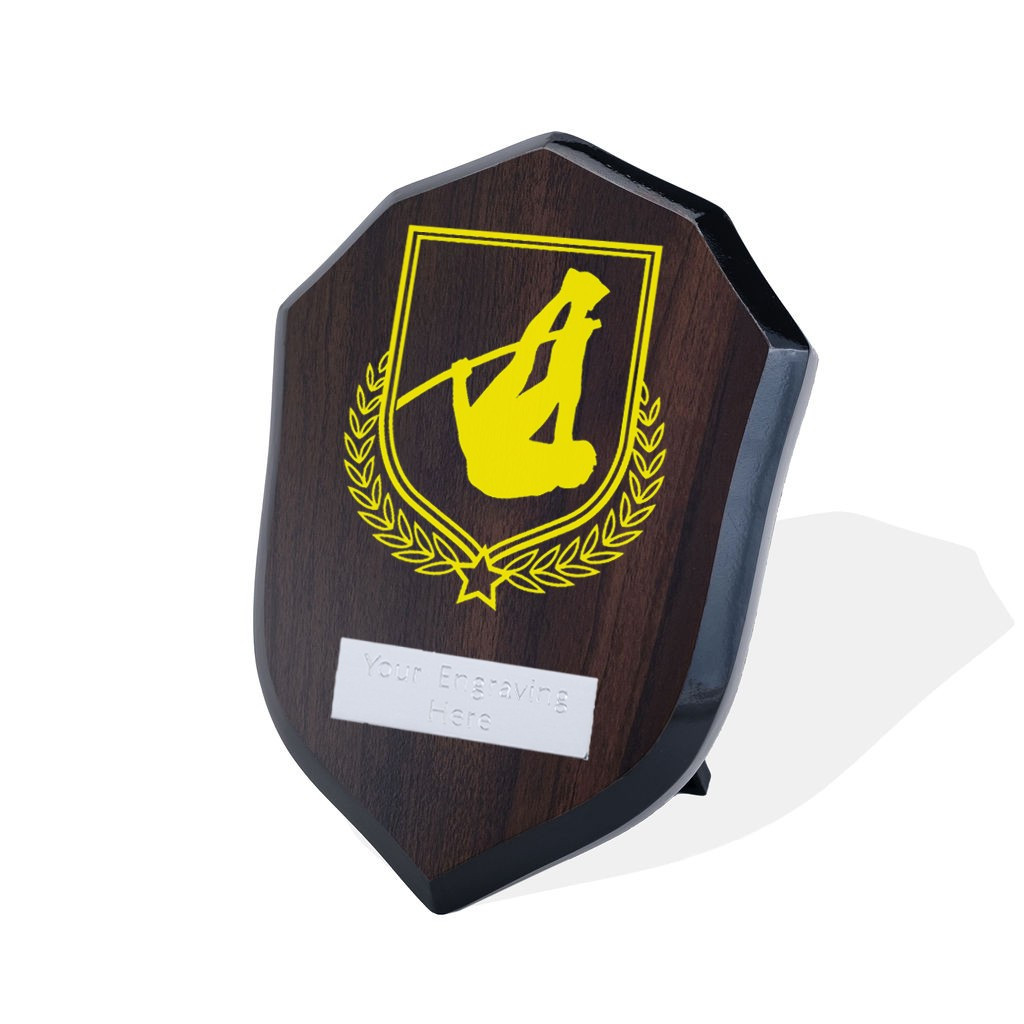 UV Colour Printed Pole Vault Walnut Shield