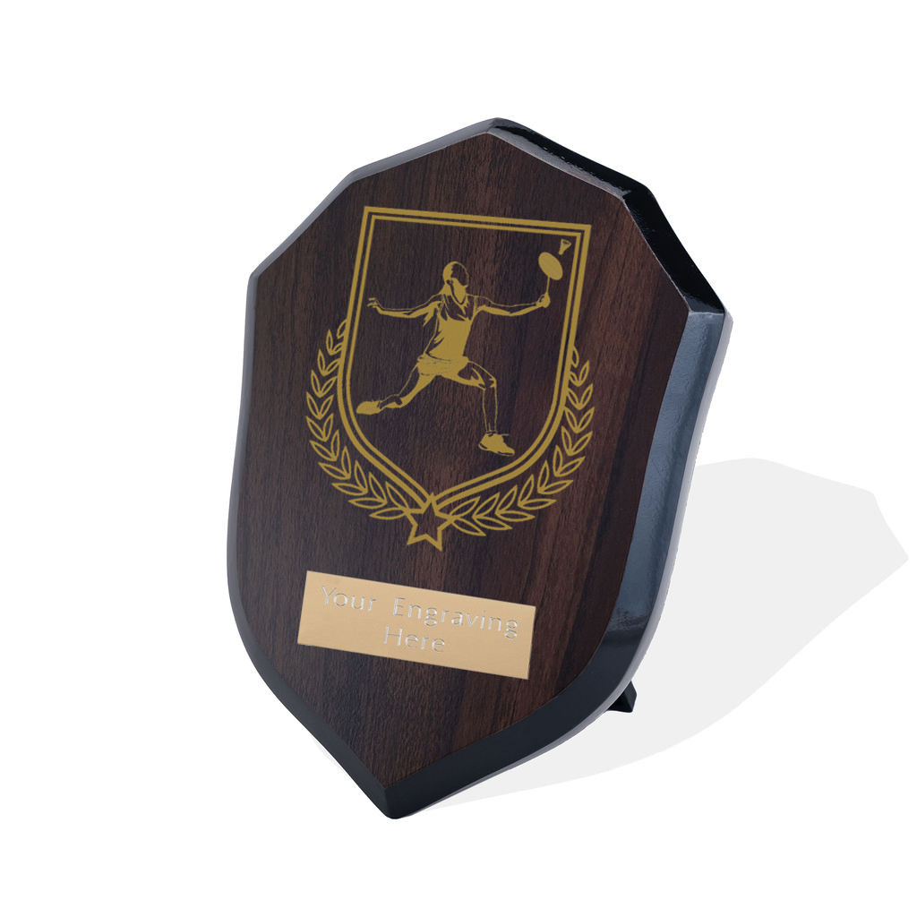 UV Colour Printed Badminton Walnut Shield