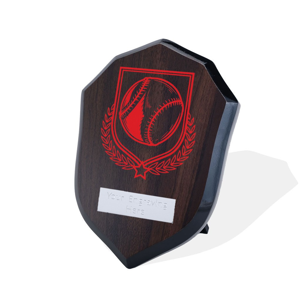 UV Colour Printed Baseball Walnut Shield