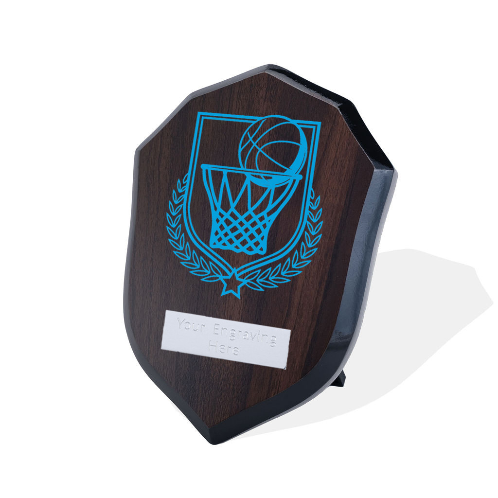 UV Colour Printed Basketball Walnut Shield