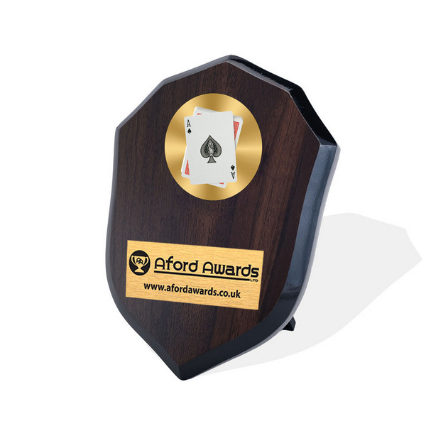 Cards Walnut Shield