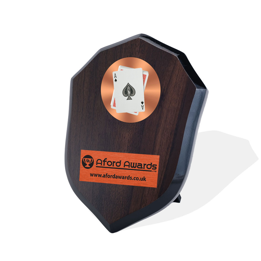 Cards Walnut Shield