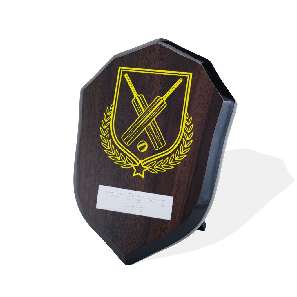 UV Colour Printed Cricket Walnut Shield