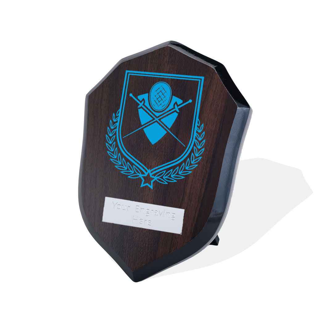 UV Colour Printed Fencing Walnut Shield