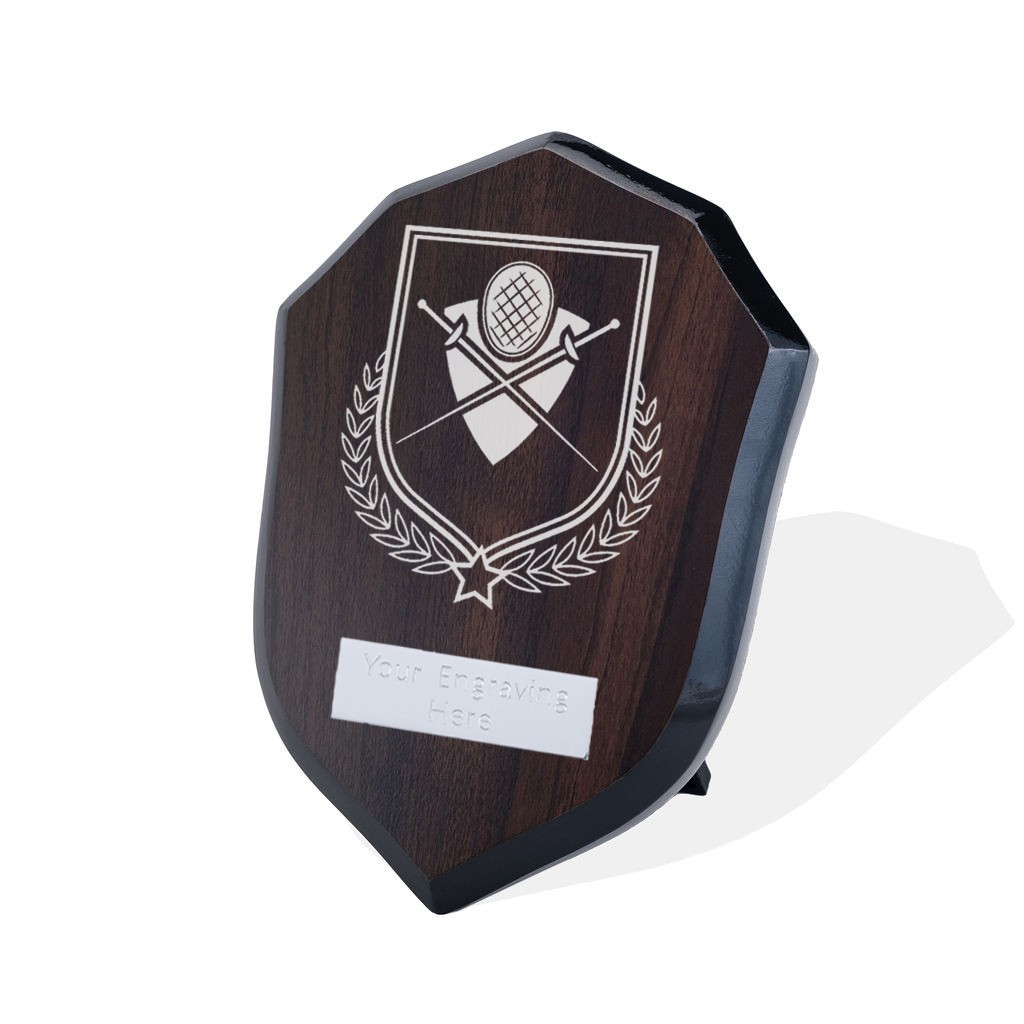 UV Colour Printed Fencing Walnut Shield