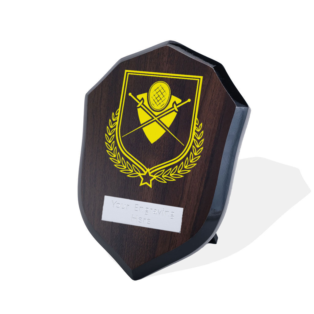 UV Colour Printed Fencing Walnut Shield