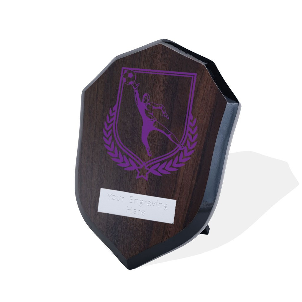 UV Colour Printed Football Walnut Shield