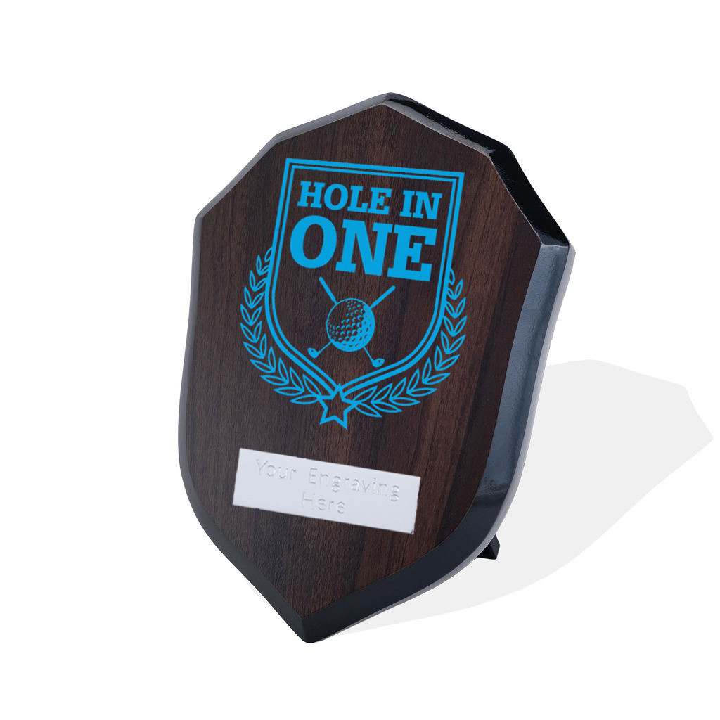 UV Colour Printed Hole in One Walnut Shield
