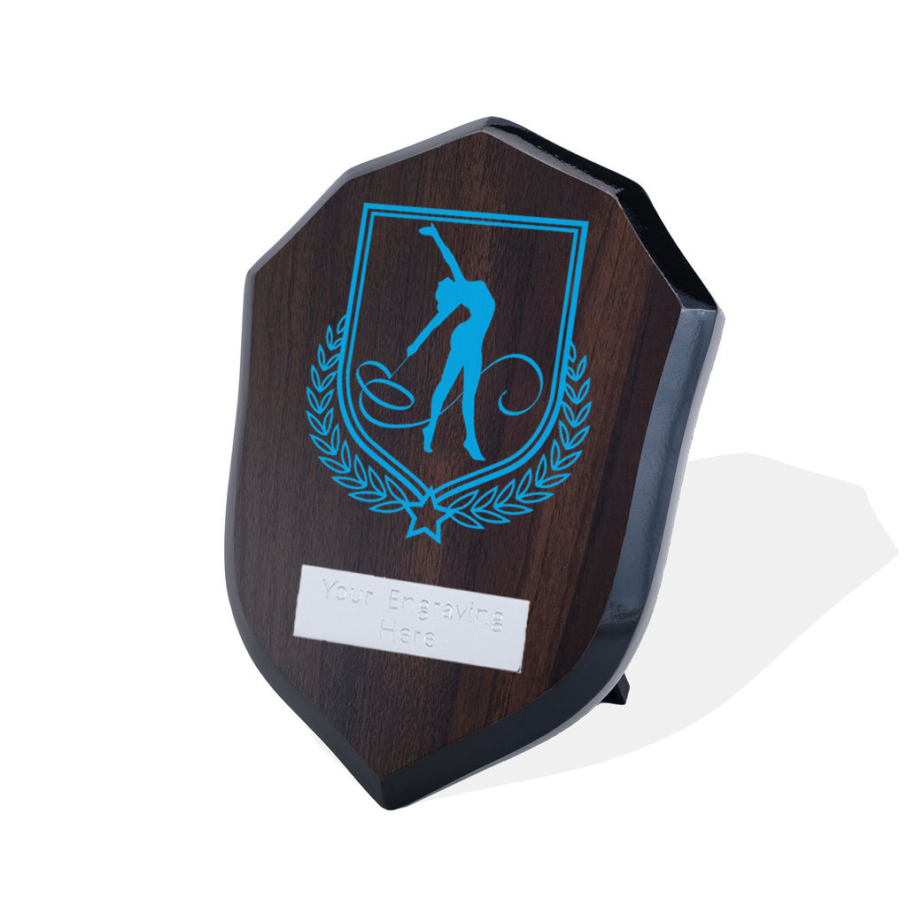 UV Colour Printed Gymnastics Walnut Shield