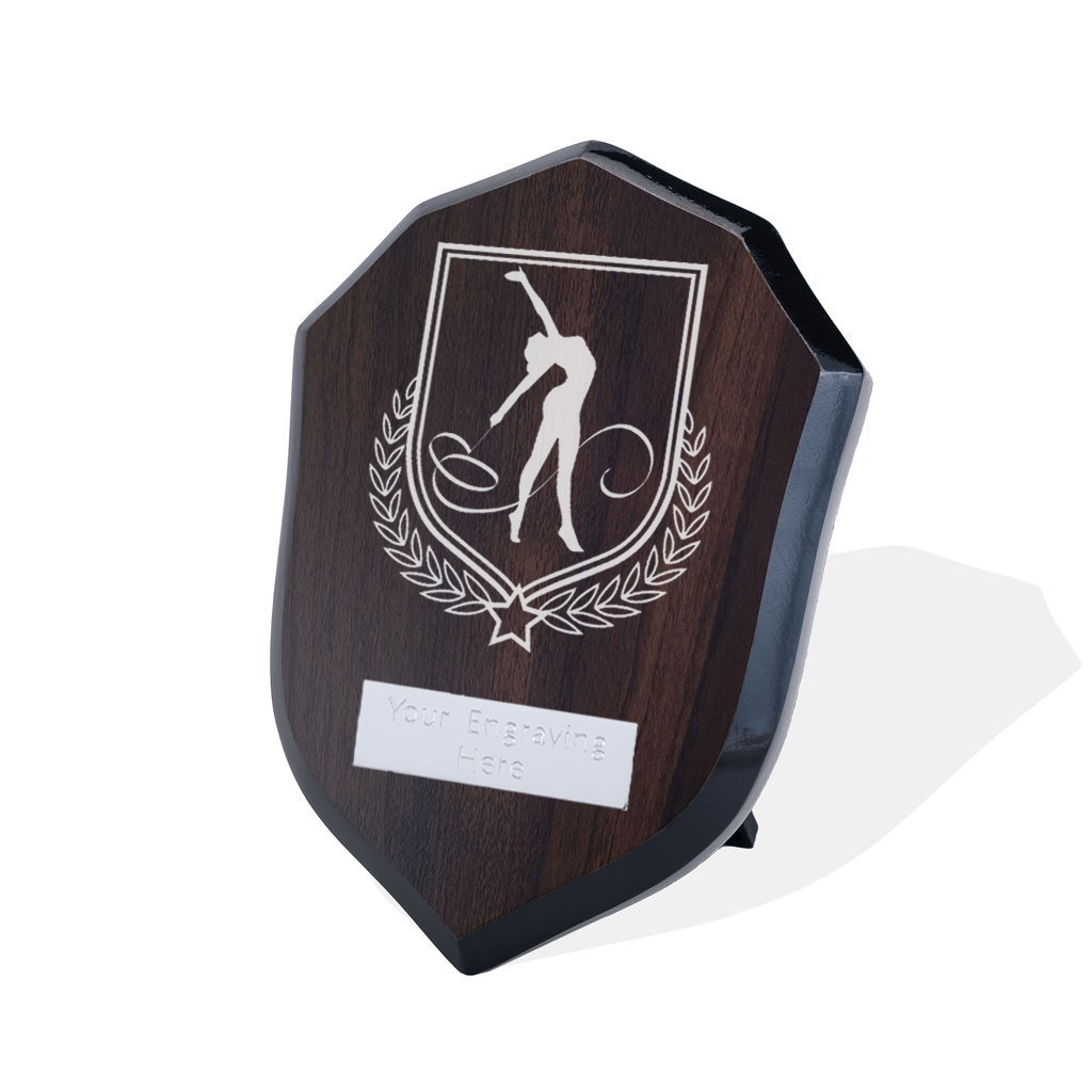 UV Colour Printed Gymnastics Walnut Shield