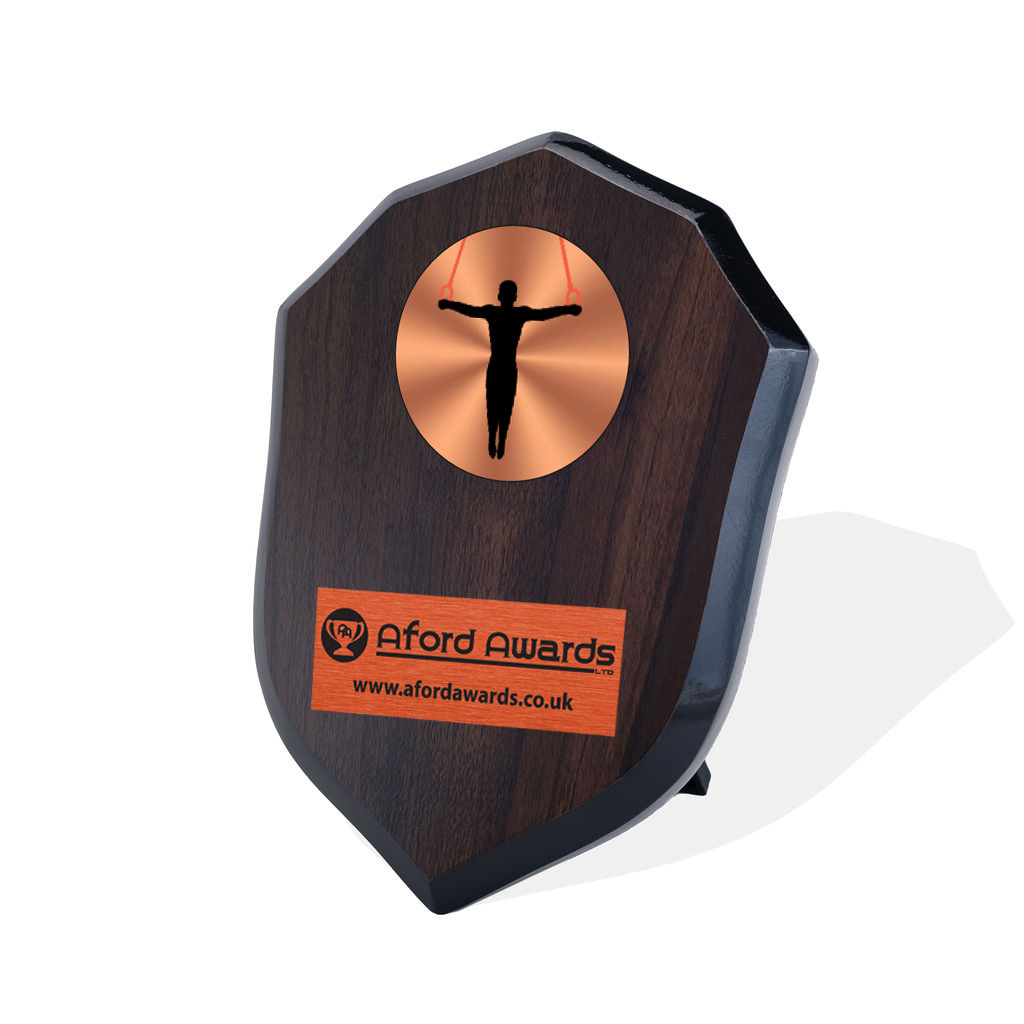 Gymnastics Walnut Shield
