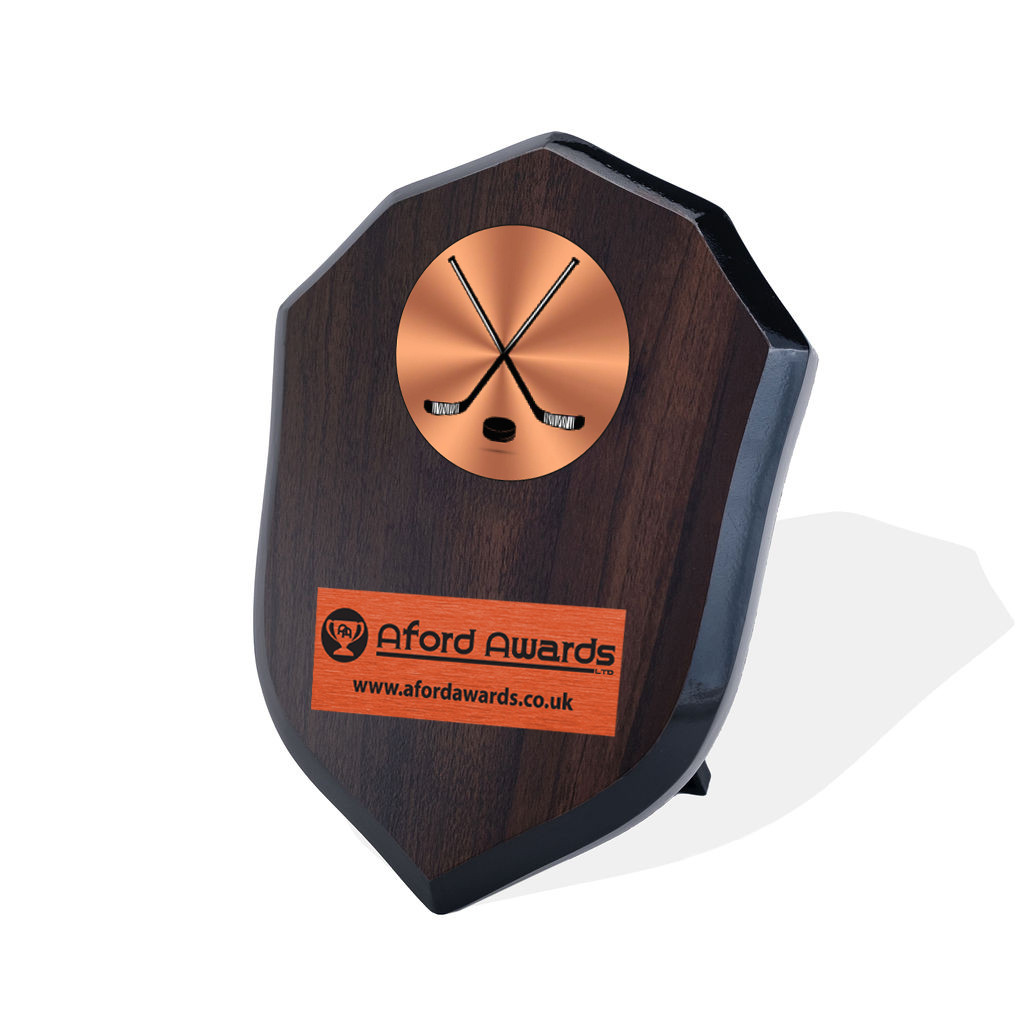 Ice Hockey Walnut Shield