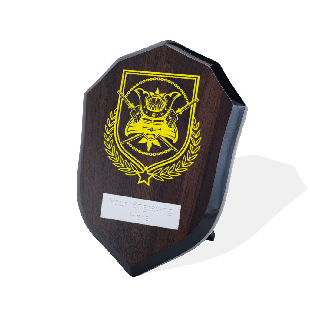 UV Colour Printed Martial Arts Walnut Shield