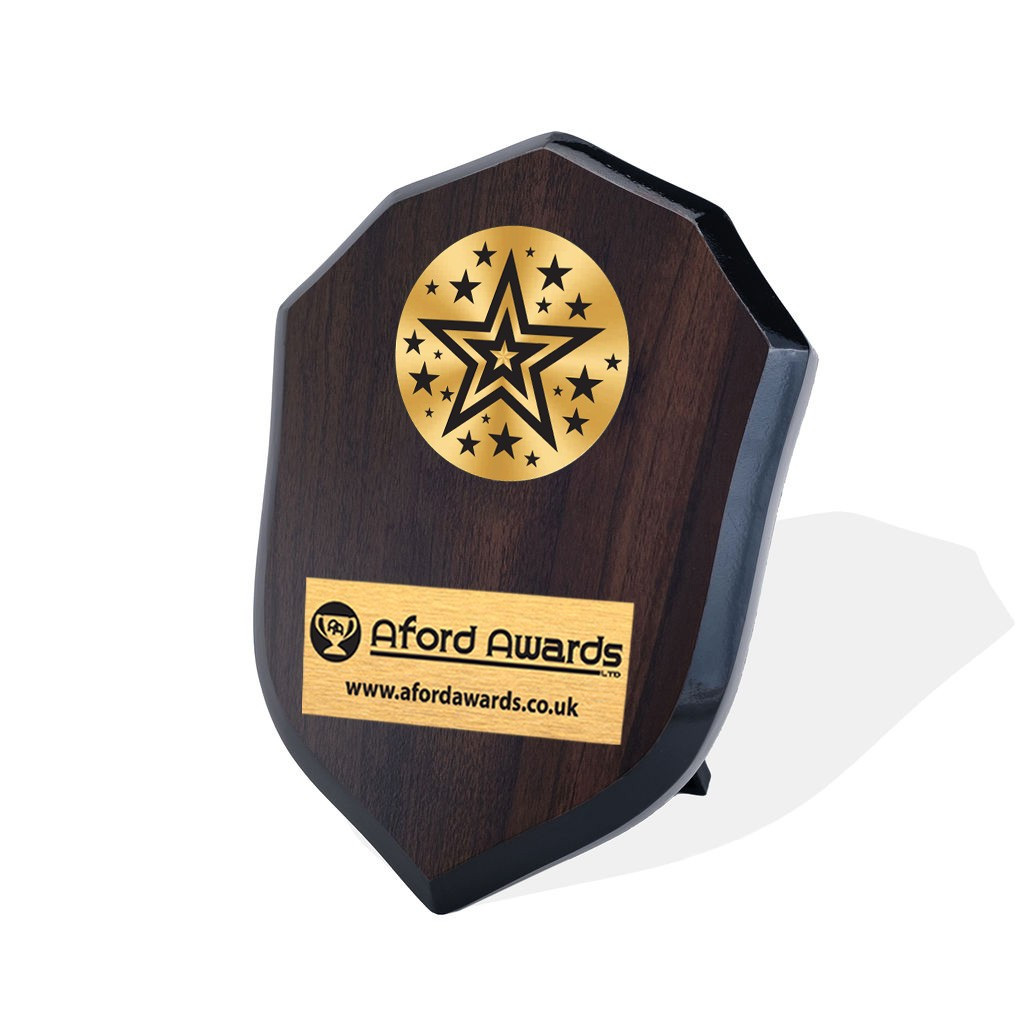 Multi Star Walnut Shield