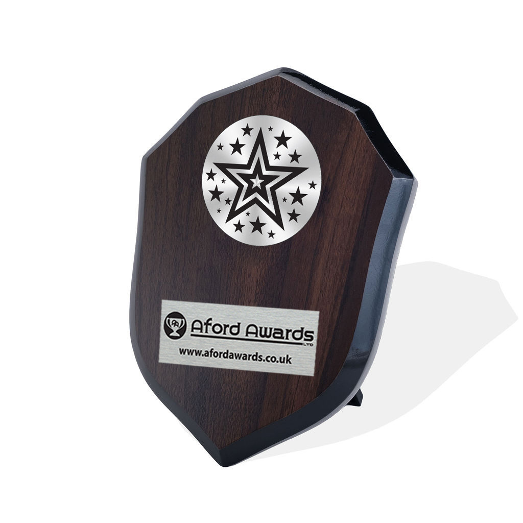 Multi Star Walnut Shield