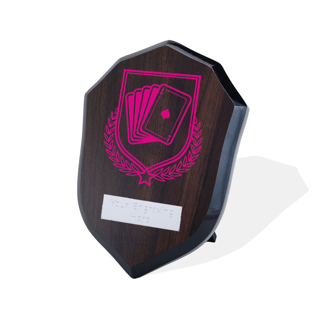 UV Colour Printed Poker Walnut Shield