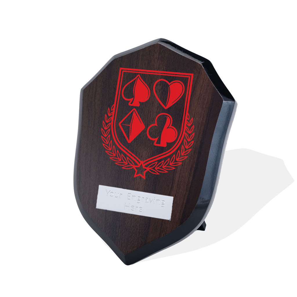 UV Colour Printed Poker Walnut Shield