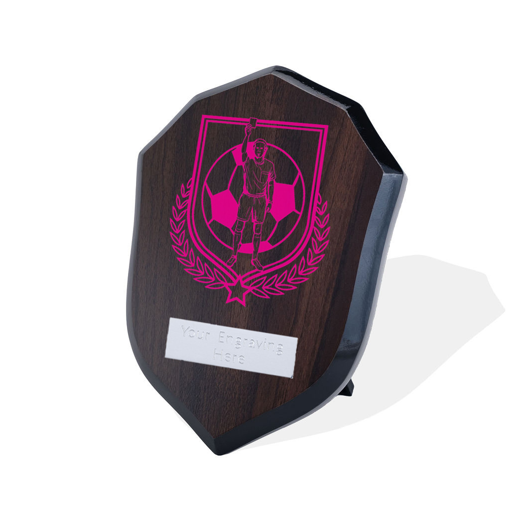 UV Colour Printed Referee Walnut Shield