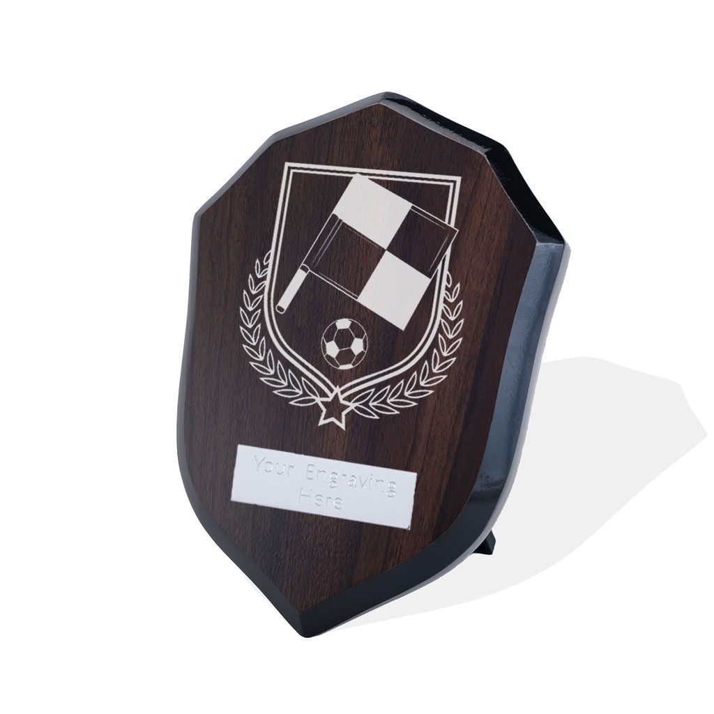 UV Colour Printed Referee Walnut Shield