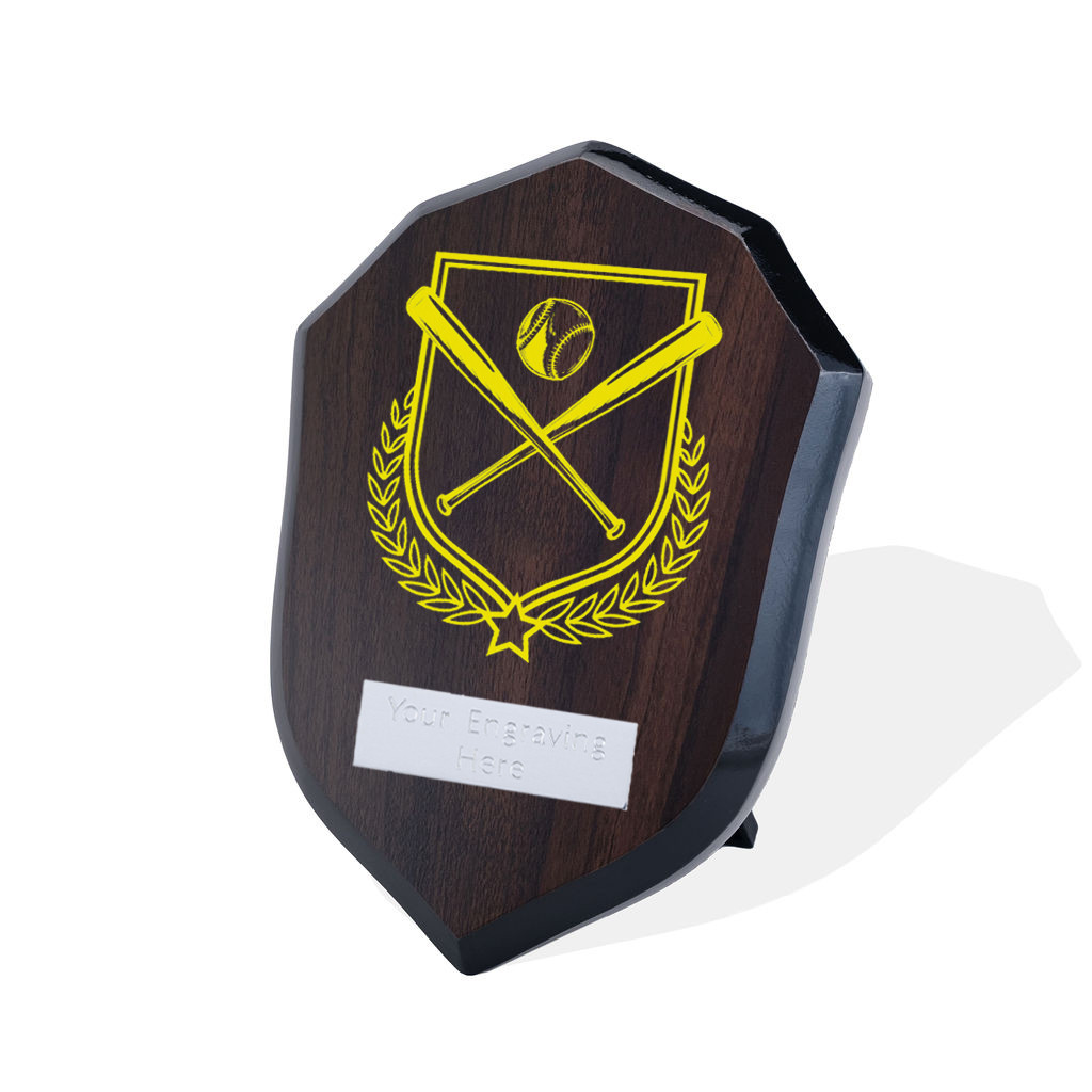 UV Colour Printed Rounders Walnut Shield
