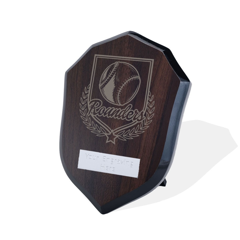 UV Colour Printed Rounders Walnut Shield