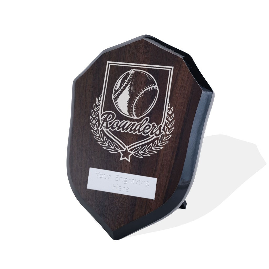 UV Colour Printed Rounders Walnut Shield