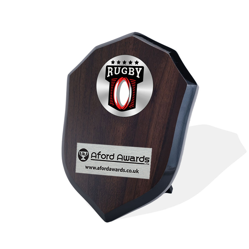Rugby Walnut Shield