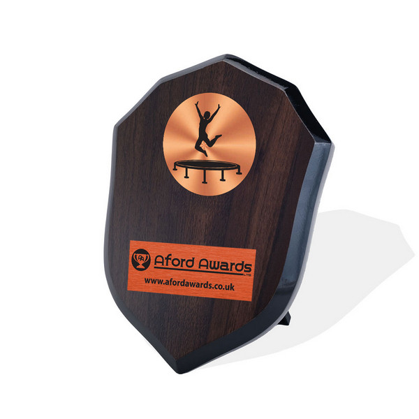 Trampolining Walnut Shield