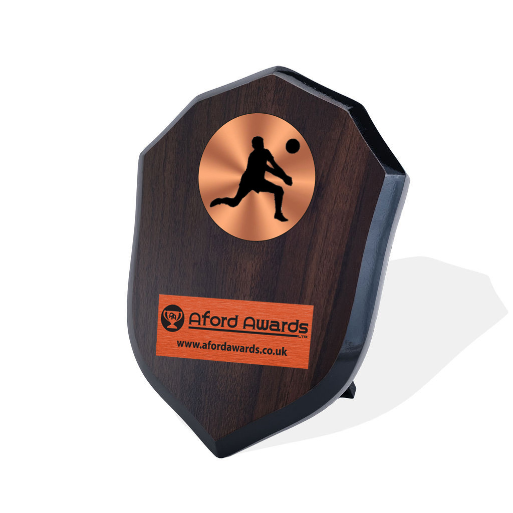 Volleyball Walnut Shield
