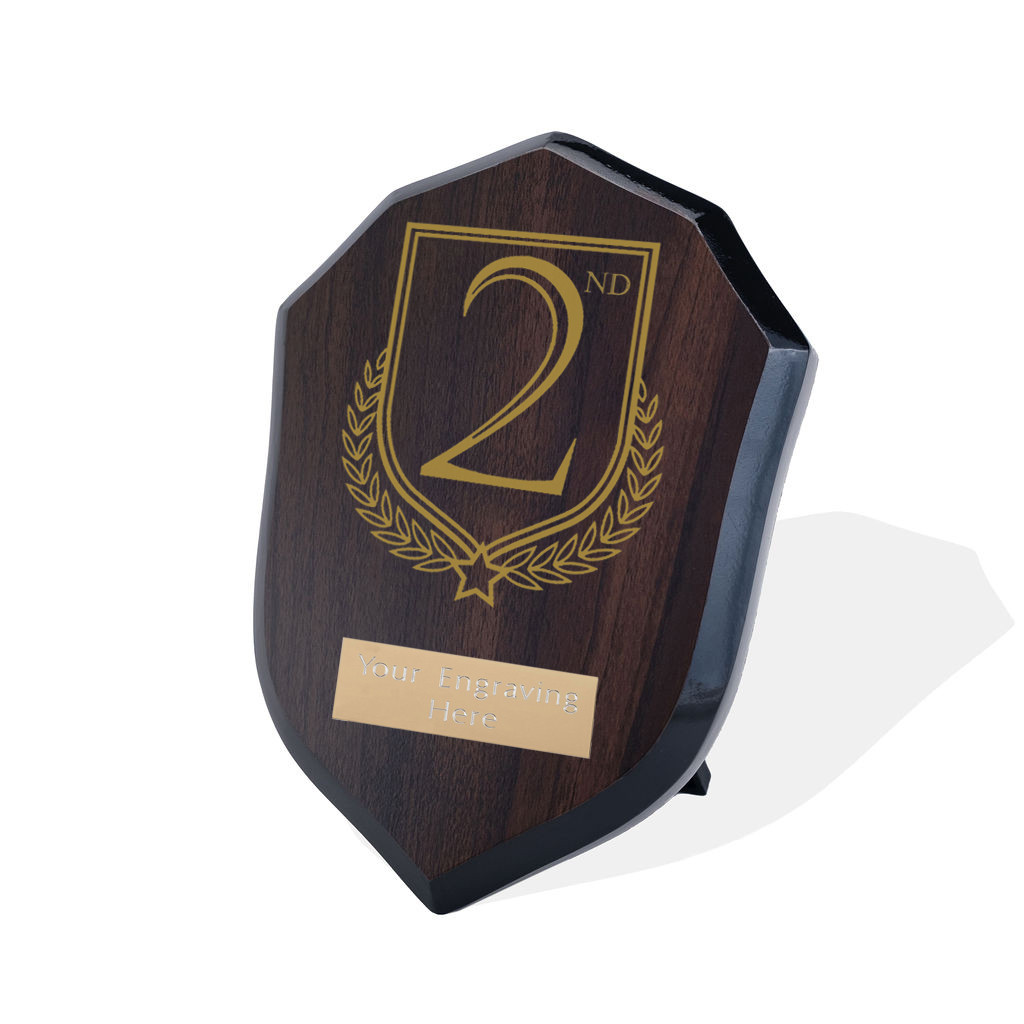 UV Colour Printed 1st, 2nd & 3rd Walnut Shield