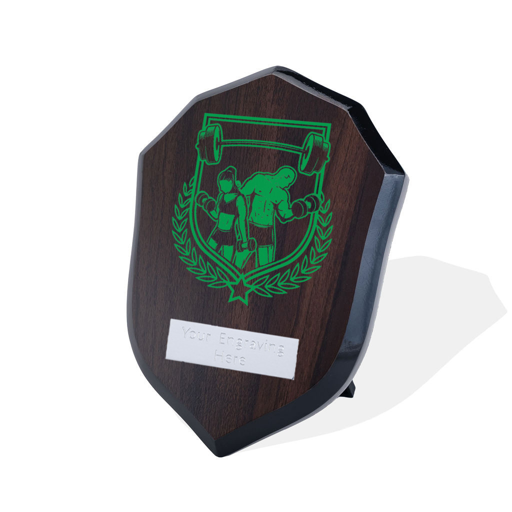 UV Colour Printed Weightlifting Walnut Shield