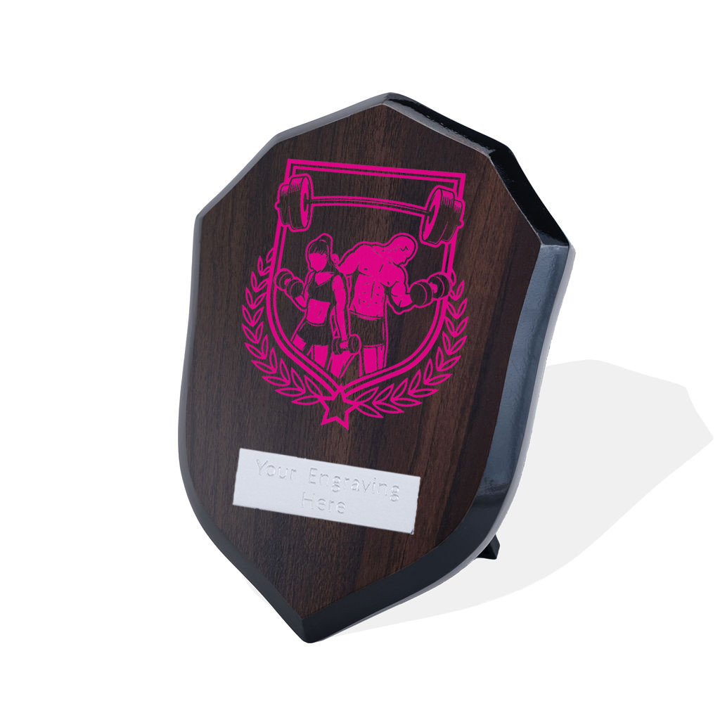 UV Colour Printed Weightlifting Walnut Shield