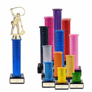 Icon Holographic Fisherman Column Trophy