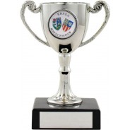 Silver Cup on Black Base