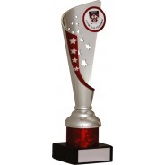 Silver and Red Star Flute Trophy