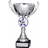 Silver Cup with Blue Star Trophy