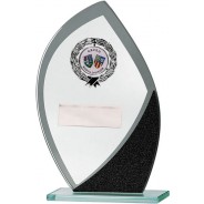 Glass Award with Black Detail