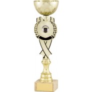 Gold Cup with Black Ribbon Detail