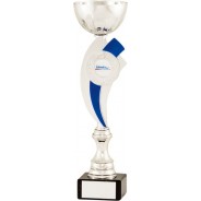 Silver Cup with Blue Riser