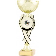 Gold Cup with Black Ribbon Detail