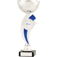 Silver Cup with Blue Riser