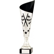 Silver / Black Fluted Motorsport Cup